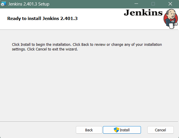Windows Installation Setup Wizard